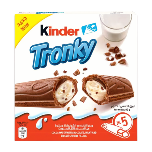 Kinder Tronky Cocoa Wafer With Chocolate 90g