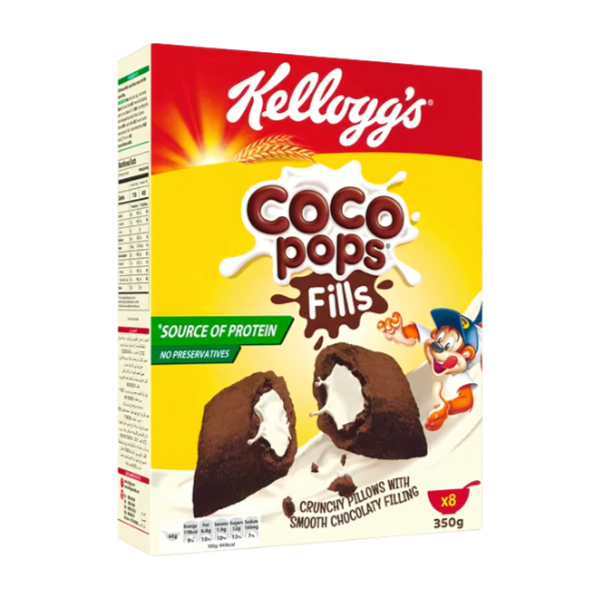 Kellogg's Coco Pops Fills Vanilla Crunchy Pillows With Chocolaty Filling 350g