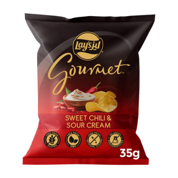 Lays Gourmet Sweet And Chili And Sour Cream 35g