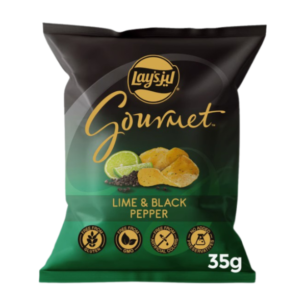 Lays Gourmet Lime & Black Pepper 35g