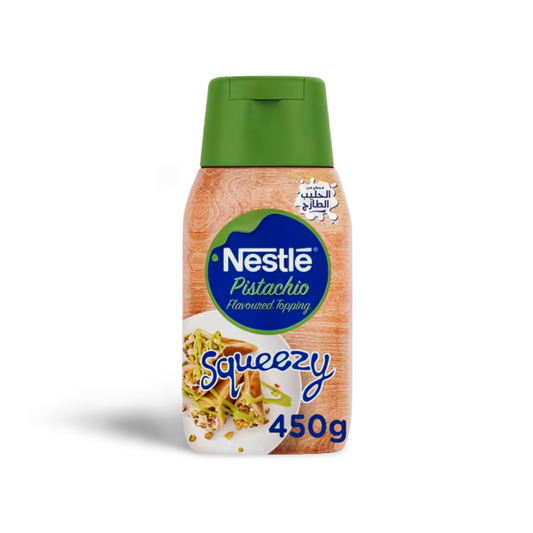 Nestle Squeezy Pistachio Flavoured Sweetened Condensed Milk Topping 450g